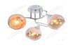AU1602/3 WH+GD Светильник потолочный E27 3*60W Матовый белый+Золото