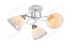 AU1601/3 WH+CR Светильник потолочный E27 2*60W Матовый белый+Хром