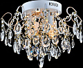 AU32101/4-400 WH+PATINA GOLD+LED Люстра Хрусталь, Ø400*350, белая+патина золото E27*4*60W+LED*4*2W