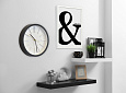 Часы Black plastic clock 25x25 Арт.79767