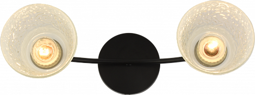 AU11614/2 BK+CR Люстра, 400*120*230, черный+хром, Е27 2х60W