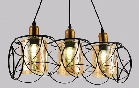 AU81510/3 BK Подвес, 3*E27*60W, Черный