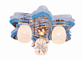 AU7107/3+1 BK+CR Люстра Космос  E27*3*60W 