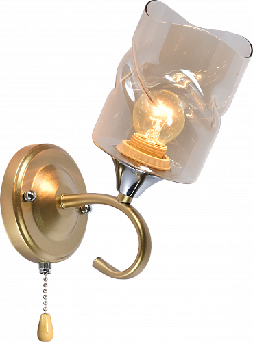 AU11410/1 GOLD+CR Бра, золото+хром, Е27 1х60W