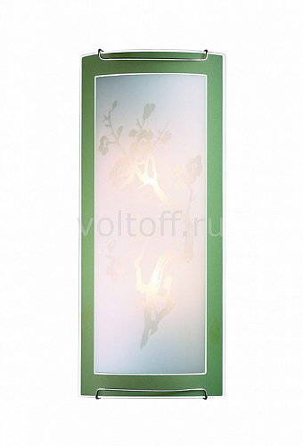 СОНЕКС 1645 FBK11 059 зел/хром Бра Е14 2*60W SAKURA