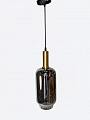 AU42319/1C BK+GDПодвес, E27 1*60W черный + золо (колба длинная h290 Ø150)