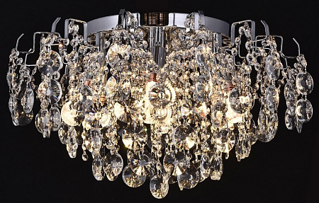 30032/8 CH+WT GLASS Светильник 8*Е14*60W