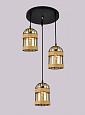 AU41860/3 BK Подвес, 3*E27*60W, Черный 50*18*25