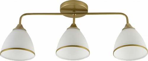 AU11624/3 WH+WOOD Люстра, 570*135*220, золото, Е27 3х60W