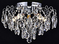 30026/6 CH+WT GLASS Светильник 6*Е14*60W+18W LED ПДУ