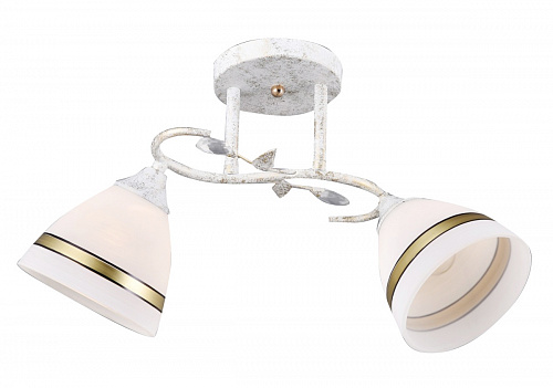 AU35633A/2 WT+SGDSP Светильник потолочный E27 2*60W Белый матовый