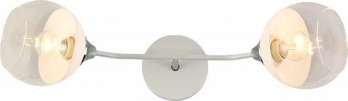 AU11616/2 WH+CR Люстра, 520*130*265, белый+хром, Е27 2х60W
