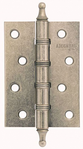 Петля дверная с четырьмя подшипниками ADDEN BAU. 100X70X2.5 4W AGED SILVER (цвет СОСТАРЕННОЕ СЕРЕБР)