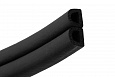 Дверной уплотнитель D 9 x 7.5 (100M), black