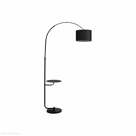 AU51515 BK Торшер напольный со столиком, черный, Е27*1*40W