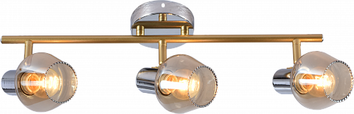 AU21102/3 CR+GOLD Спот Е14 3х11W Хром+Золото