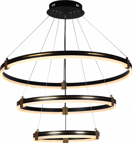 AU61232/3 GOLD+BK Подвес Кольцо LED Черный+Золото 204W 3000-6000K DIMMER ПДУ