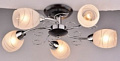 1014.112.05 Cветильник потолочный TOLLI E14 5x60W 220V черный/хром