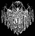 30022/8 CH+WT GLASS Светильник 8*Е14*60W