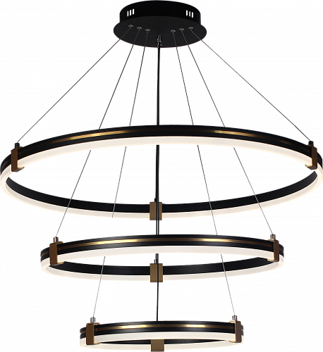 AU61232/3 GOLD+BK Подвес Кольцо LED Черный+Золото 204W 3000-6000K DIMMER ПДУ