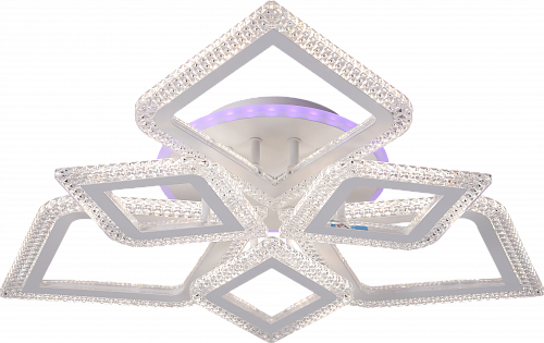 AU61606/3+3 WH RGB Светильник LED Белый  114+7W 3000-6000K DIMMER ПДУ Ø715*120
