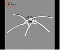 002X/5CR (1) Светильник бытовой потолочный (светодиодная 60W 4000K (5x12W)