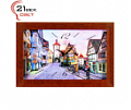Часы настенные в деревянном багете "21 Bek" - 2343 DD Н051 (5) (30х46)							