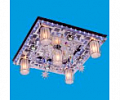 Круги 8265/5+4BK+CR RC WT LED