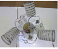 80419/3F MIX (4)  Светильник бытовой потолочный  (220V 40W E27)							