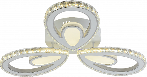 AU61212/3  WH+CR Светильник LED Белый+ Хром 102W 3000-6000K DIMMER ПДУ Ø555*90