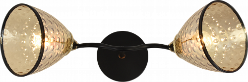 AU11621/2 BK+FGD Люстра, 480*135*285, черный+золото, Е27 2х60W