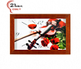 Часы настенные в деревянном багете "21 Bek" - 2343 DD Н064 (5) (30х46)							