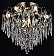 30025/9 AB+WT GLASS Светильник 9*Е14*60W+27W LED ПДУ