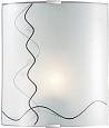 СОНЕКС 1237/М SN14 070 никель/белый/декор черн Бра E27 60W 220V BIRONA