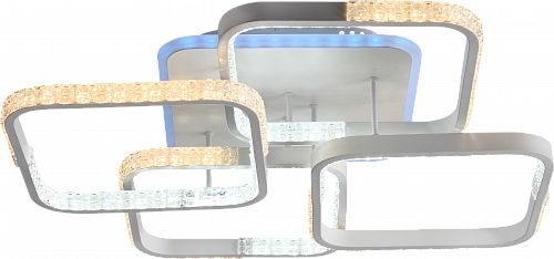 AU61020/4 RGB WH Люстра LED120W+8W 3000-6000K DIMMER ПДУ