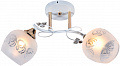 AU11636/2 WH+FGD Люстра, 480*180*240, белый+золото, Е27 2х60W