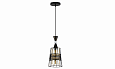 AU42201/1 BK+PATINA GOLD Подвес E27 1*60W Черный + Золото