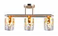 AU31016A/3 BK+FGD Светильник потолочный E27 3*60W Черный/Французское золото