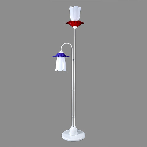 1044ML/2 Белый+MIX (2) Светильник напольный (220V 15W E27)