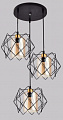 AU41856/3 BK Подвес, 3*E27*60W, Черный 75*25*28