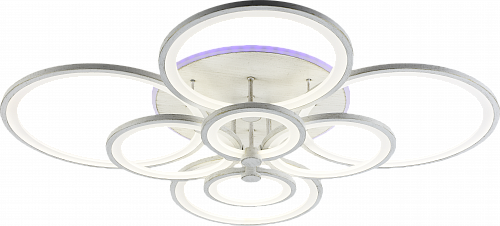 AU61119/8 WH+GOLD(RGB) Светильник LED Белый+золото 256W+11W 3000-6000K DIMMER ПДУ 960*830*195