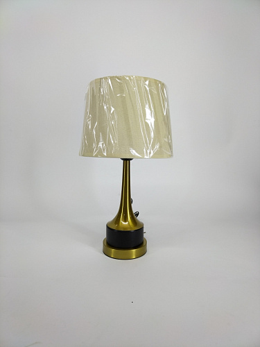 AU91905/1 GOLD+BLACK, Лампа настольная, Е27*1*60W, золото+черный