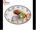 2434-1241 (5) Часы настенные "Вкусный чаек"   "21 Bek"