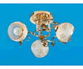 Люстра 2156A/3C MIX (2 CR WT, 2 FGD YL)