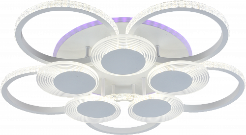 AU61104/5+5A WH(RGB) Светильник LED Белый 190W+11W 3000-6000K DIMMER ПДУ Ø720*120
