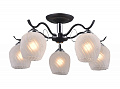 AU31083A/5 MTBK+CR Светильник потолочный E27 5*60W Матовый черный/ Хром