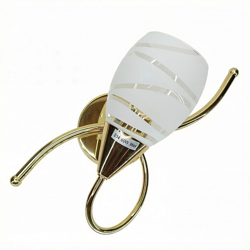Бра WH-661 WH+Shining gold E14 1*60w 220w