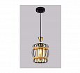 AU41309/1 bk+gd Подвес  E27*1*60W  чёрный/золото