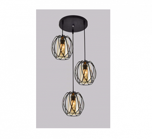 AU41346/3 bk Подвес  E27*3*60W  чёрный