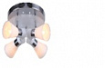 Люстра потолочная KAMILLA 3124/4 LED+E14*4*40W хром/белый